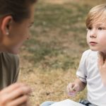 child with a sore throat